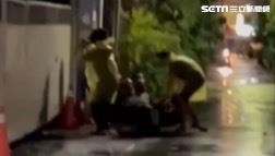 曾入圍金曲獎的張姓饒舌歌手遭律師前女友胡書瑜買兇毆打。（圖／翻攝畫面）