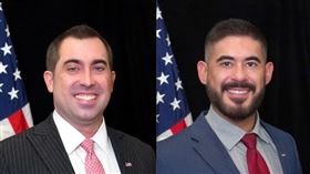 美國在台協會AIT發言人蘇柏朋(左)，副發言人李安德（右）（圖／AIT提供）