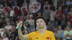 中國球王石宇奇爆冷在8強提前出局。（圖／美聯社／達志影像）