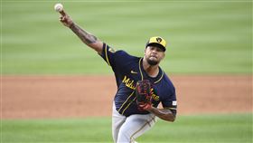 ▲孟塔斯（Frankie Montas）轉釀酒人首戰先發5局失3分。（圖／美聯社／達志影像）