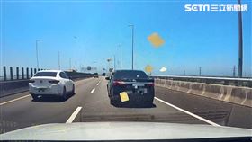國道,超車,擋道,金紙,觸霉頭,台中,國4（圖／翻攝畫面）