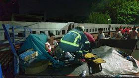 北市,士林,貨車,宮廟,繞境,自撞,