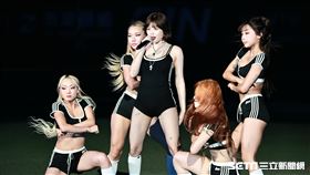 ▲中信兄弟「CHANNEL B」K歌主題週，邀請韓星泫雅登上臺北大巨蛋演出。（圖／記者劉彥池攝影）