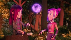 《怪奇家族》劇情描繪主角貝貝為追尋自己的魔法才能，踏上奇幻冒險之路。（圖／原創娛樂提供）