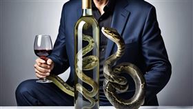 買蛇酒想壯陽！他喝30年撈出驚「塑膠做的」　慘變洗腎族還不舉。（示意圖／AI生成）。