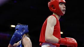 林郁婷8強賽漂亮擊敗保加利亞對手。（圖／路透社／達志影像）