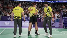 ▲巴黎奧運羽球男雙，台灣「麟洋配」李洋、王齊麟奪得金牌。（圖／中華奧會提供）
