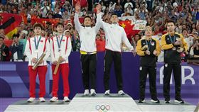 ▲巴黎奧運羽球男雙，台灣「麟洋配」李洋、王齊麟奪得金牌。（圖／中華奧會提供）