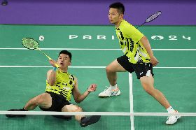 巴黎奧運羽球　麟洋配扛住高壓衛冕金牌