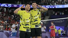 ▲巴黎奧運，李洋／王齊麟「麟洋配」打敗中國組合拿下金牌完成二連霸。（圖／中華奧會提供）