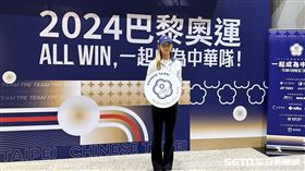 奧運網球好手曹家宜5日回到台灣。（圖／記者蔡厚瑄攝影）