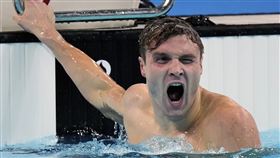 ▲美國泳將芬克（Bobby Finke）打破1500公尺自由式世界紀錄。（圖／美聯社／達志影像）