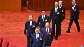 中共領導人習近平及政治局常委成員出席中共二十屆三中全會