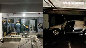 日安大樓重建遙遙無期，今日台電前往更換8座泡水的電箱，先恢復附近社區供電。（圖／記者簡榮良攝影）