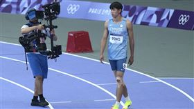 台灣跨欄好手彭名揚因傷沒能完賽。（圖／中華奧會提供）