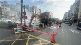新竹市,學府路,挖破,瓦斯管線,施工