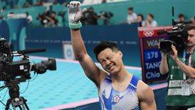 「亞洲貓王」唐嘉鴻決賽打頭陣，雖發生掉槓失誤但盡力完成後續動作後仍成功奪銅。（圖／中華奧會提供）