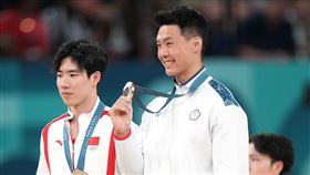 ▲「亞洲貓王」唐嘉鴻巴黎奧運體操單槓奪銅牌。（圖／中華奧會提供）