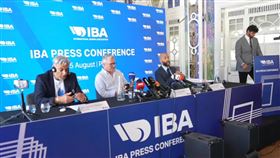 國際拳擊總會（IBA）開記者會。（圖／翻攝國際拳總YouTube）