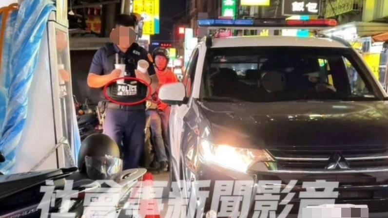 躲拍測速照挨轟…警又被拍執勤買飲料遭罰