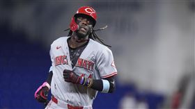 ▲克魯茲（Elly De La Cruz）單場雙轟+2支二壘打，紅人隊史1901年後第2人。（圖／美聯社／達志影像）