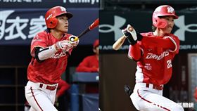 味全龍郭天信、張政禹遭爆參與德州撲克賽事，6日突遭降二軍。（合成圖／記者劉彥池攝影）