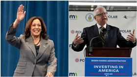 賀錦麗副手人選確定由明尼蘇達州州長華茲（Tim Walz）出線。 圖/翻攝自賀錦麗臉書、華茲IG