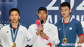 ▲巴黎奧運羽球選手周天成受訪。（圖／記者劉彥池攝影）