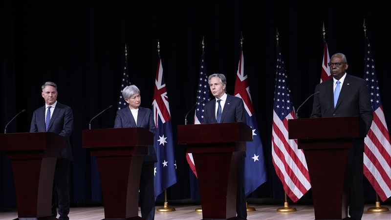 美澳聯合聲明　關切中國海警在台周邊行動