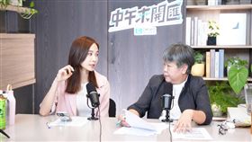 楊寶楨接受主持人黃光芹《CNEWS匯流新聞網》政論live直播節目《中午來開匯》專訪。（圖／CNEWS匯流新聞網提供）