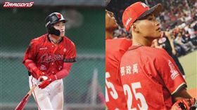 味全龍隊郭天信（左）、張政禹（右）等人被爆涉足爭議場所。（圖／翻攝自味全龍臉書、張政禹IG）