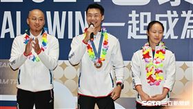 ▲巴黎奧運體操選手唐嘉鴻接受聯防。（圖／記者劉彥池攝影）