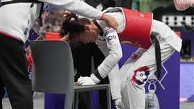 台灣跆拳道好手羅嘉翎受傷勢影響奧運16強落敗。（圖／中華奧會提供）