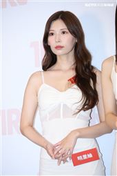 國際成人展前記者會「AV最強天后」河北彩伽領軍「鄉民老婆」明里紬、「空靈電眼美少女」涼森玲夢、「王牌強者」鈴村愛里、「神之巨乳尤物」小宵虎南、「暗黑第一美腿」新有菜、「神之乳美少女」櫻空桃、「全方位美乳天后」紗倉真菜、「小惡魔蘿莉教主」七澤米亞、「美少女界天花板」石川澪（圖／記者鄭孟晃攝影）