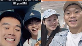 王齊麟和女友、李洋和女友。（圖／翻攝IG、臉書）