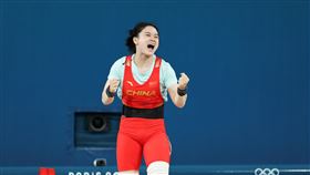 巴黎奧運舉重　羅詩芳破奧運紀錄奪金2024巴黎奧運當地時間8日下午進行舉重女子59公斤級賽事，23歲中國好手羅詩芳（圖）以抓舉107公斤、挺舉134公斤，總和241公斤的破奧運紀錄佳績贏下金牌。中央社記者吳家昇巴黎攝  113年8月9日