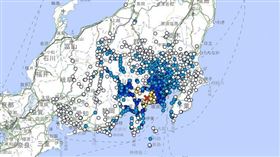 日本神奈川縣規模5.3地震 氣象廳：與南海海槽無關（圖／翻攝自日本氣象廳）