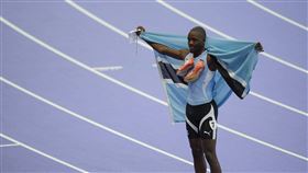 巴黎奧運／波札那男選手勇奪非洲首面200m金牌 總統放全國半天假。非洲波札那選手特博格（Letsile Tebogo）（圖／美聯社／達志影像）