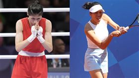 台灣拳擊亞運金牌林郁婷遭國際輿論惡意攻擊，網球一姐謝淑薇發文力挺自家人。（合成圖／中華奧會提供）