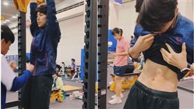 林郁婷拳擊耐打訓練！男陪練員「拳拳揍肚」　畫面曝光秒圈粉：好心疼（圖／翻攝自林郁婷IG）