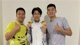 李洋、林郁婷、王齊麟合照。（圖／翻攝李洋IG）