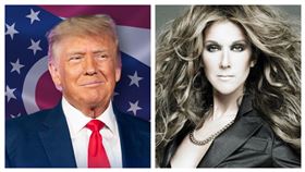 美國共和黨總統候選人川普（左）與加拿大歌手席琳狄翁（右）。（圖／翻攝自川普、席琳狄翁臉書）