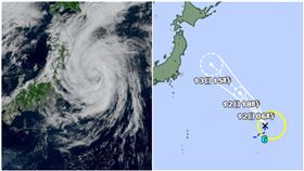 瑪莉亞颱風、山神颱風路徑　圖／翻攝自「台灣颱風論壇｜天氣特急」、日本氣象廳