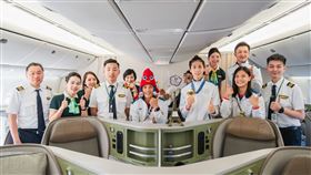 長榮航空BR88班機將最後一批巴黎奧運中華隊選手接回台
（圖／長榮航空提供）