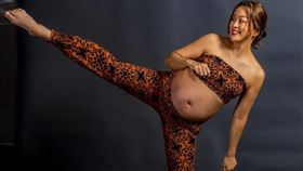 凱莉目前懷孕38周。（圖／翻攝自凱莉Threads）