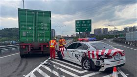 國道1號,紅斑馬,汐止段,聯結車,