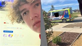 ▲Norme直播挑戰「最長時間不睡覺」遭YouTube下架影片，家門外還有救護車隨時待命。（圖／翻攝自@NormeNorme X平台）