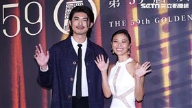 第59屆廣播金鐘獎由梁正群搭檔屠潔主持。（圖／記者趙于瑩攝影）