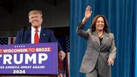 川普,賀錦麗（圖／翻攝自川普、賀錦麗臉書）