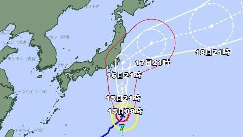 颱風安比16日恐撲日本關東　打亂鐵路交通